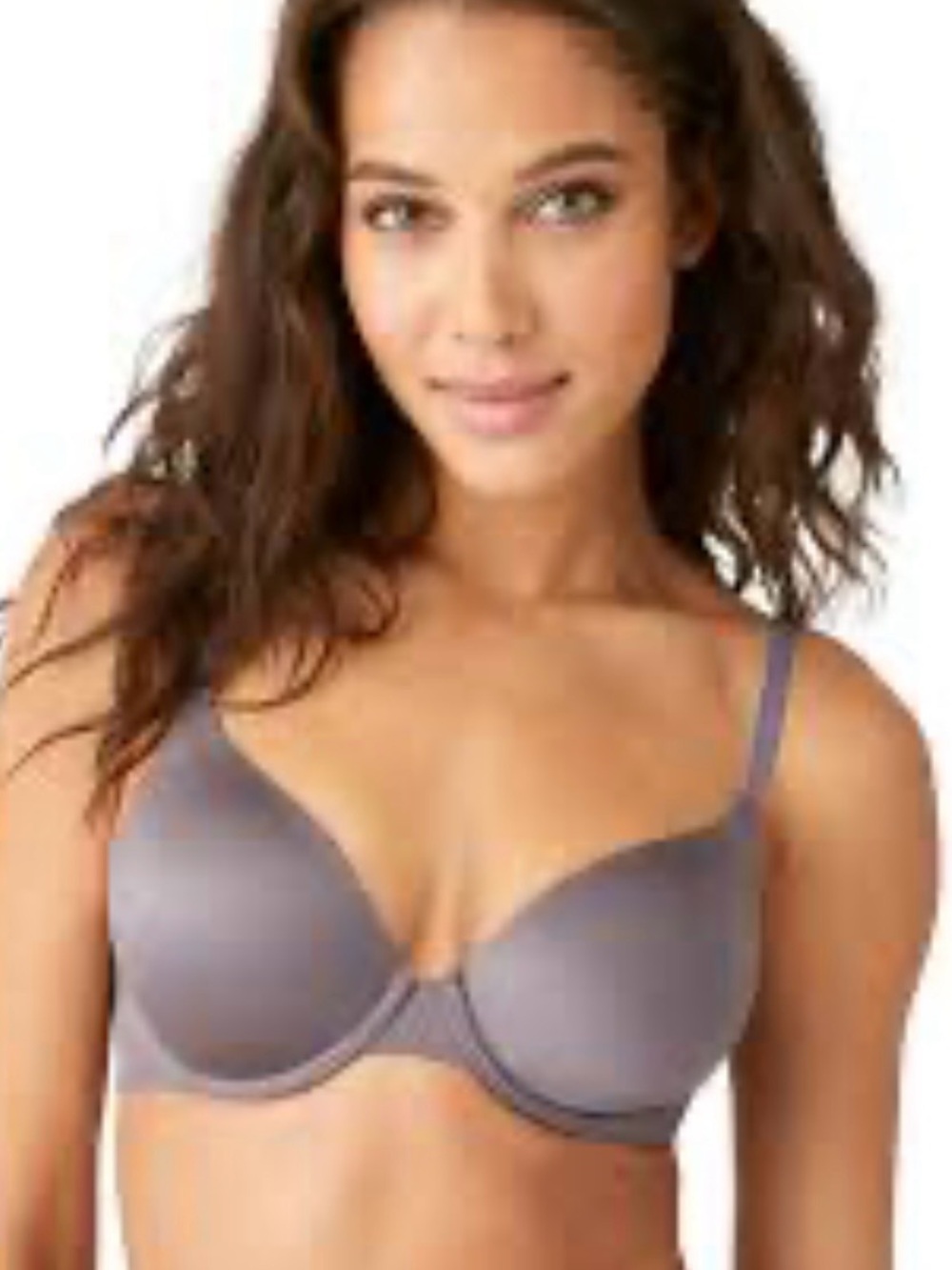 Wacoal Mauve Satin adjustable strap Bra T-shirt bra